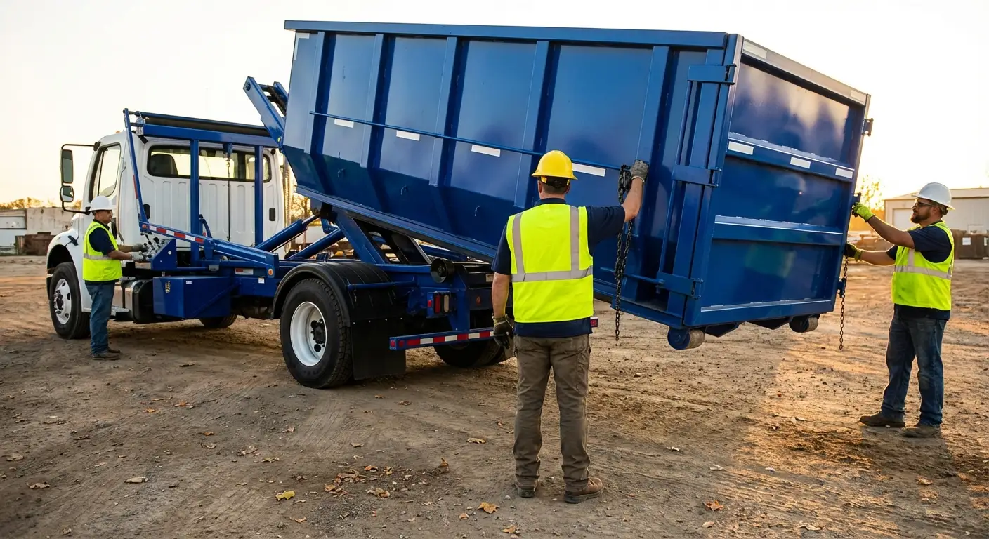 Commercial debris containment dumpster in Carlsbad, CA